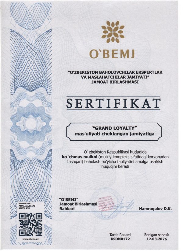 A'zolik sertifikati